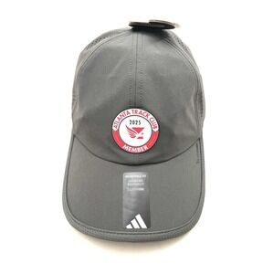 NEW Adidas ClimaCool Atlanta Track Club Member Hat Gray Adjustable Breathable